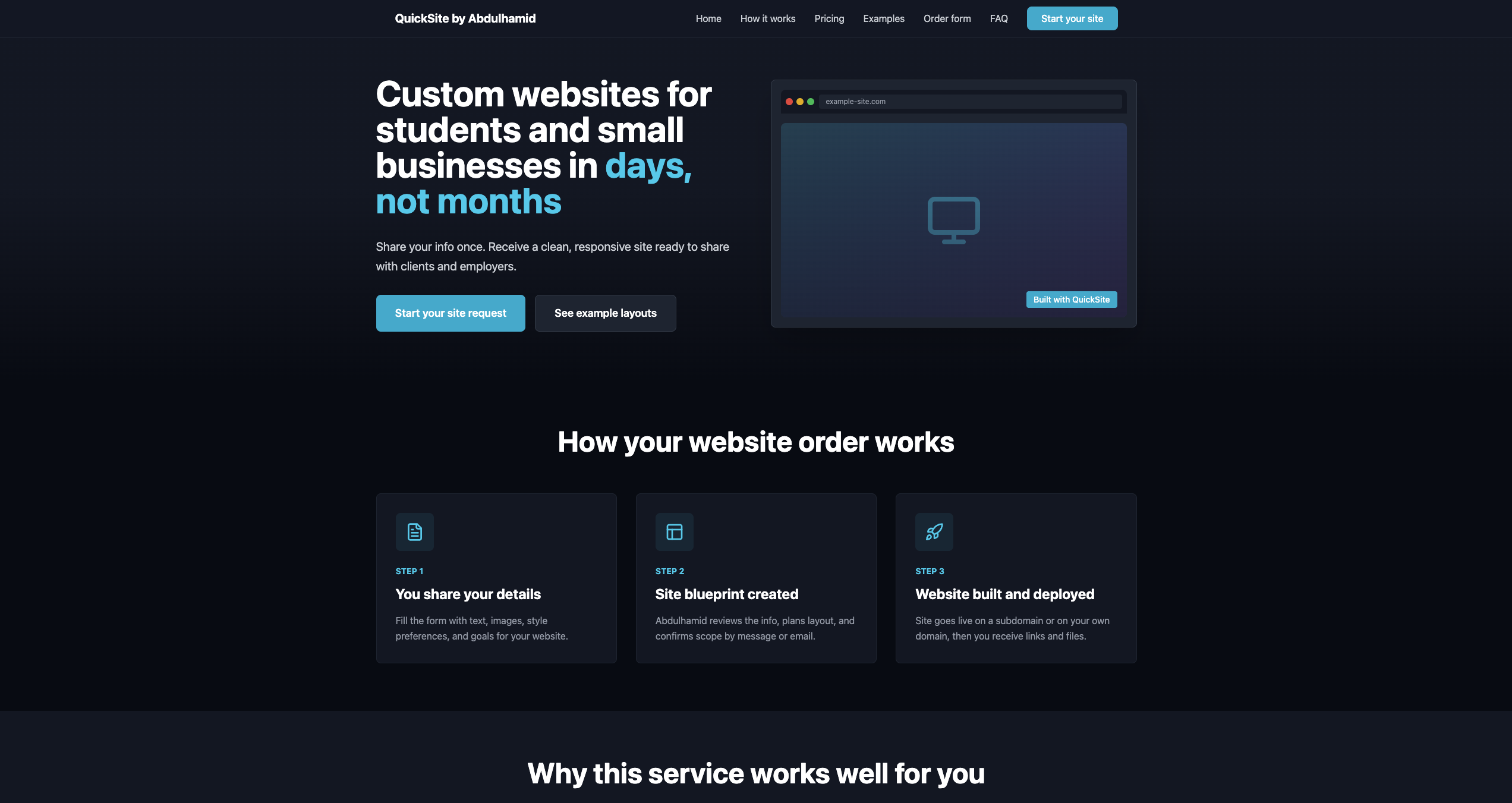 Quicksite QuickSite | Websites for service businesses